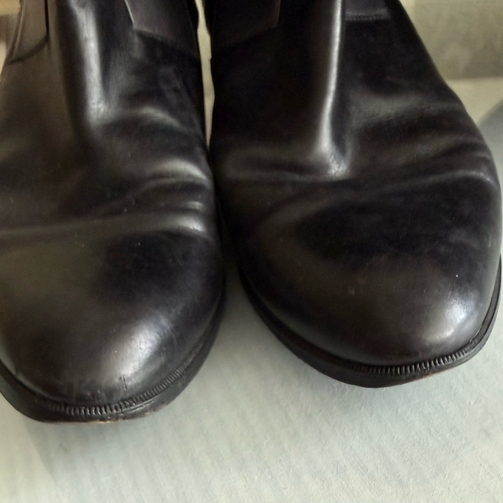 Johnston and Murphy Tall Black Grey Leather Boots 8.5 - Picture 7 of 7
